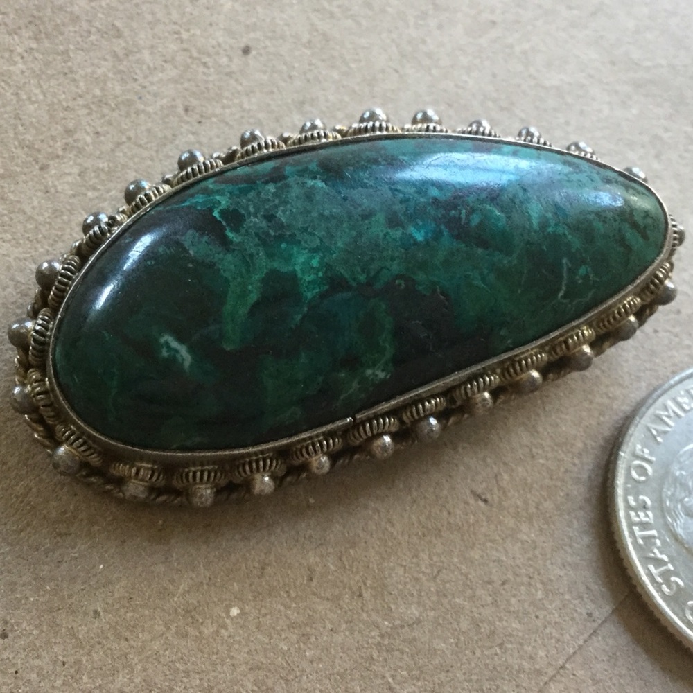 *SOLD* Eilat Stone Israel Brooch Pendant - Picture 2 of 4